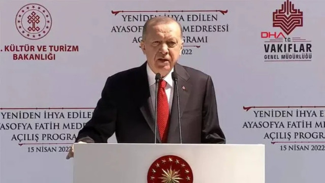 Erdoğan: İzleri silinen bir eseri daha yeniden hizmete kazandırıyoruz