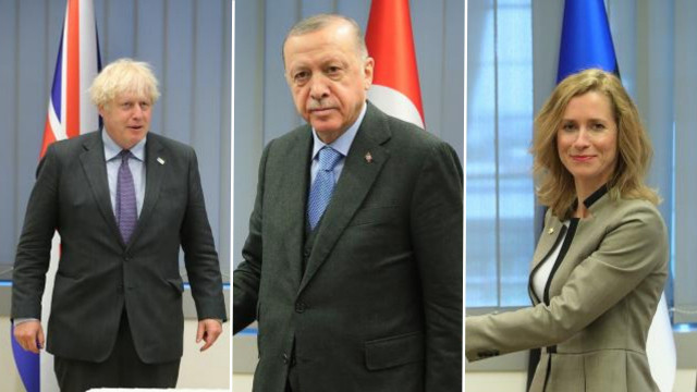 Erdoğan'dan peş peşe diplomasi trafiği! Estonya ve İngiltere Başbakanı ile görüştü!