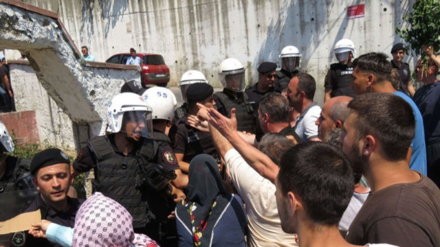 Beykoz'da olaylı yıkım! Polis havaya ateş açtı