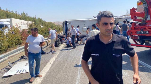 Gaziantep'te katliam gibi kaza: Ölü ve yaralılar var