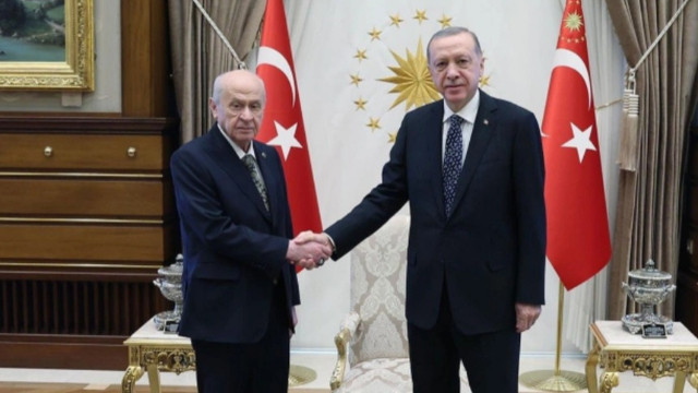 Cumhurbaşkanı Erdoğan MHP lideri Bahçeli'yi kabul etti