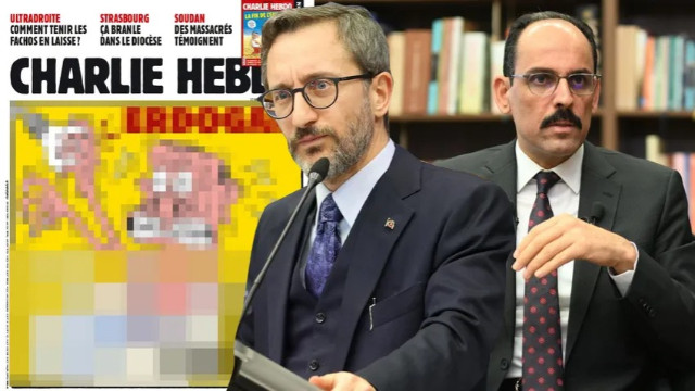 Fahrettin Altun ve İbrahim Kalın'dan Charlie Hebdo tepkisi: Recep Tayyip Erdoğan’ı yıldıramazsınız