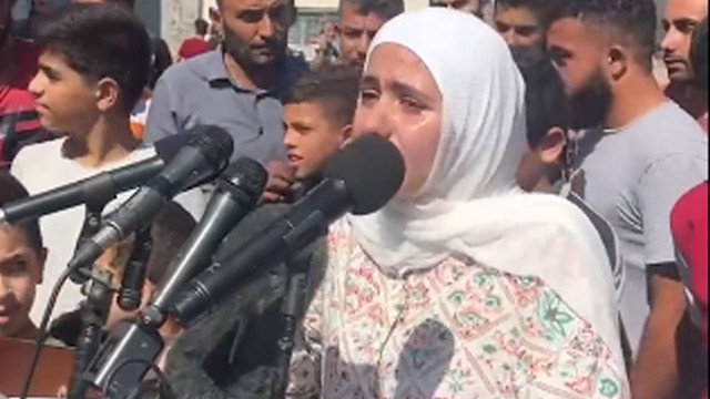Filistinli kız gözyaşları içinde dünyaya seslendi: Bizler sadece çocuğuz, ne suçumuz var?