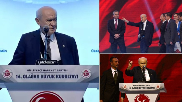 Yeniden MHP lideri seçilen Bahçeli'den, Erdoğan'a çağrı: Türk milletini yalnız bırakamazsın