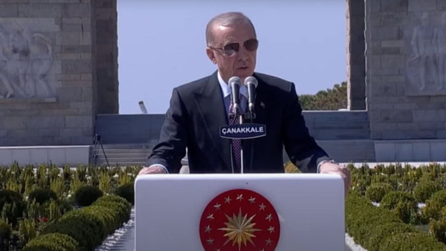 Cumhurbaşkanı Erdoğan Çanakkale'de konuştu:  Bugün de sinsi saldırılara benzer duruş sergiliyoruz