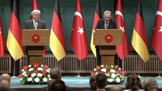 Cumhurbaşkanı Erdoğan'dan Alman mevkidaşı ile ortak açıklama: İlişkilerimizi geliştirme konusunda hemfikiriz