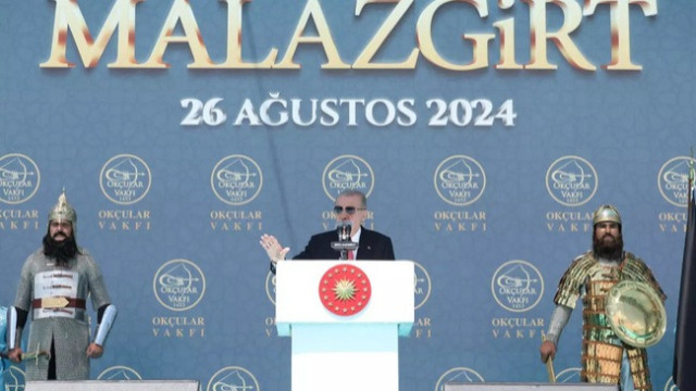 Erdoğan: Malazgirt, zulme karşı kenetlenmenin zaferidir