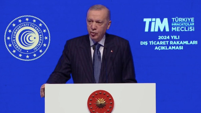 Cumhurbaşkanı Erdoğan: 2024'te ihracat 262 milyar dolar oldu!