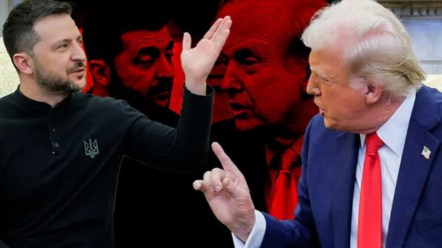 Trump ile Zelensky birbirine girdi! Beyaz Saray'da kameralar önünde gergin anlar