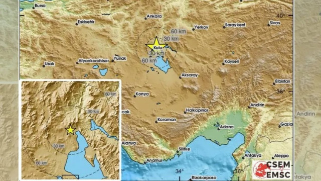 Konya'da 5,2 büyüklüğünde deprem!