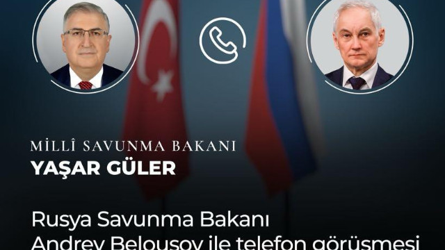 Bakan Güler, Rus mevkidaşı Belousov telefonda görüştü