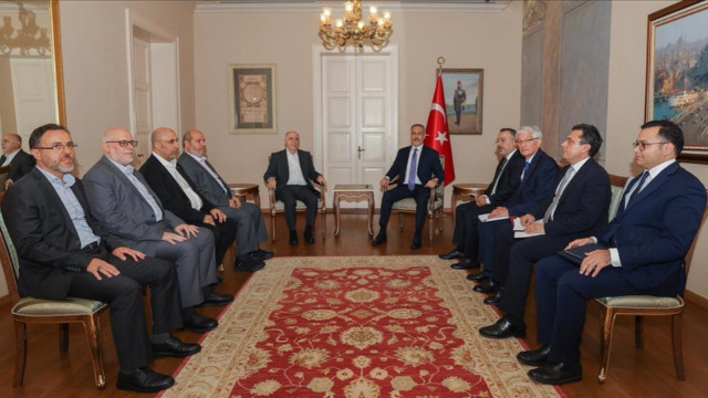 Dışişleri Bakanı Fidan, Hamas heyetiyle görüştü