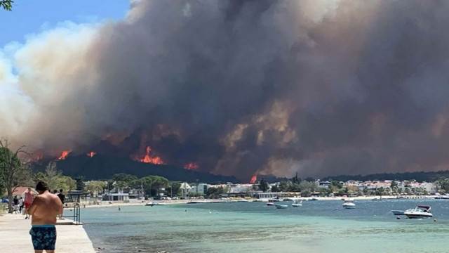Çanakkale'de orman yangını: Havadan ve karadan müdahale sürüyor