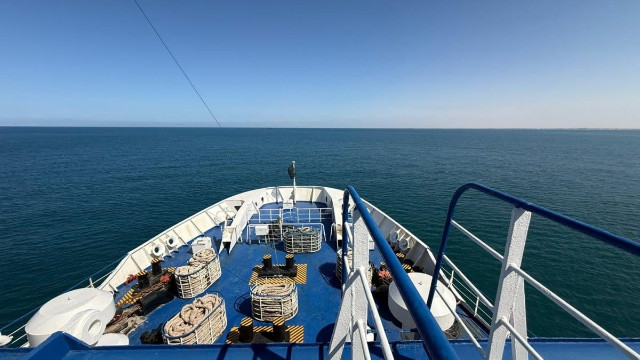 Türkiye'nin "İyilik Gemisi" El-Ariş Limanı açıklarında