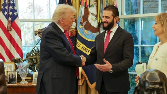 Trump ile Şara bir araya geldi!
