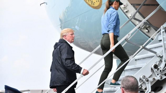 Melania Trump bu sefer spor giydi