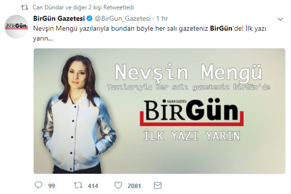 Nevşin Mengü köşe yazarı oluyor - Sayfa 8