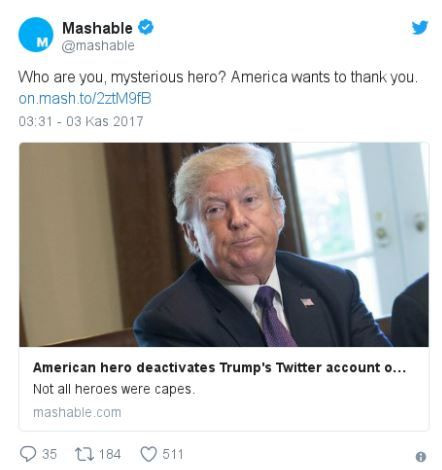 Twitter çalışanı Trump’ın hesabını deve dışı bıraktı - Sayfa 6