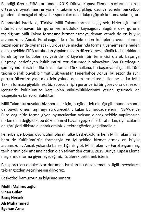 Fenerbahçeli oyuncular Milli Takım'a katılmıyor - Sayfa 4