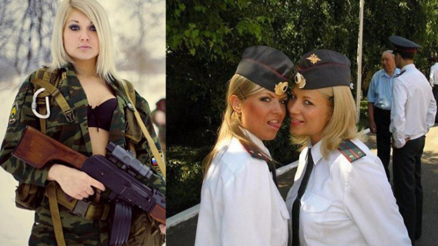 israil'in kadın askerlerine cevap Rus kadın askerlerinden geldi