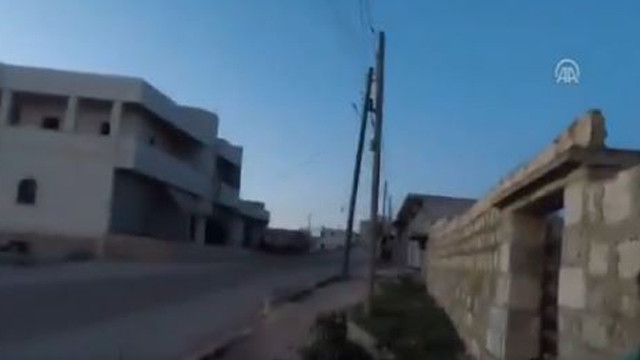 Afrin'de, teröristler sivillerin bulunduğu sığınağı vurdu
