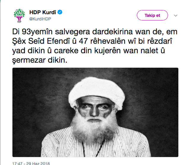 Komünistlerden HDP'ye Şeyh Sait eleştirisi