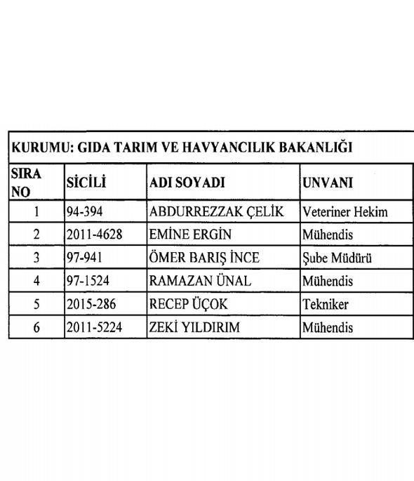 Son OHAL KHK'sı ile görevleri iade edilenlerin tam listesi - Sayfa 6