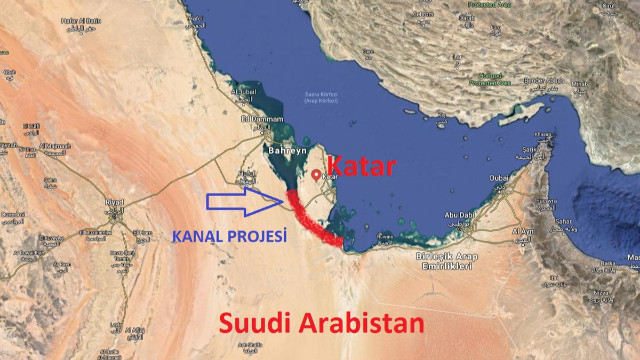 Suudilerin kanal projesi Katar'ı adaya dönüştürecek