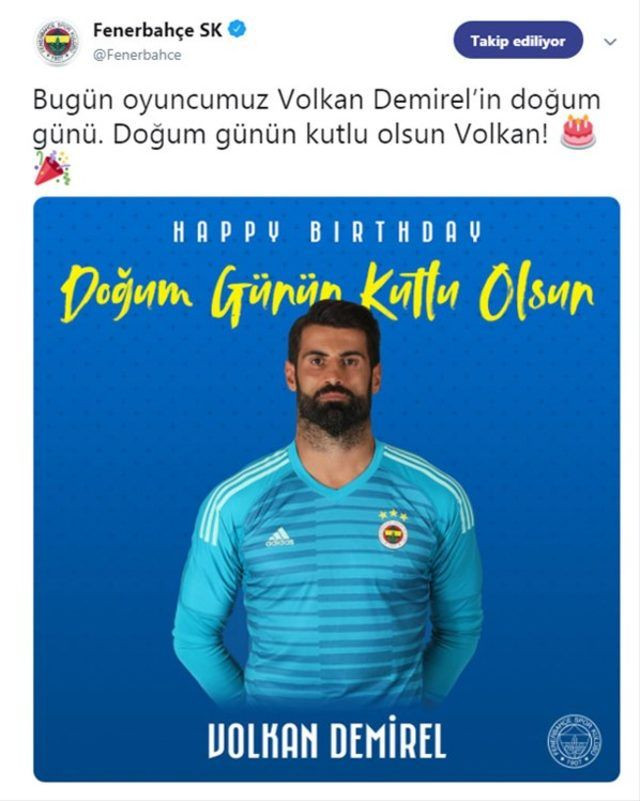 Fenerbahçe'den Volkan Demirel paylaşımı - Sayfa 3