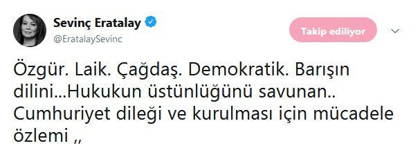 Ünlülerin Cumhuriyet Bayramı mesajları - Sayfa 9