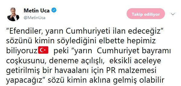 Ünlülerin Cumhuriyet Bayramı mesajları - Sayfa 22