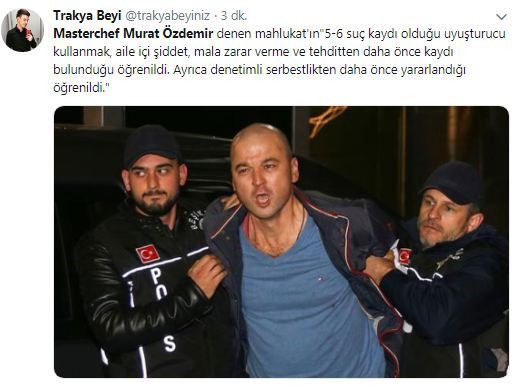 MasterChef Murat Özdemir başka hangi suçlardan dolayı kaydı var?