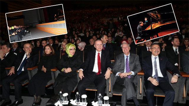Cumhurbaşkanı Erdoğan Fazıl Say konserinde