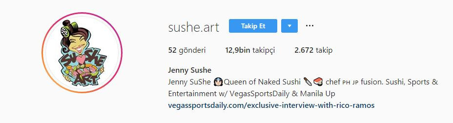 Jenny Sushe Instagram adresi
