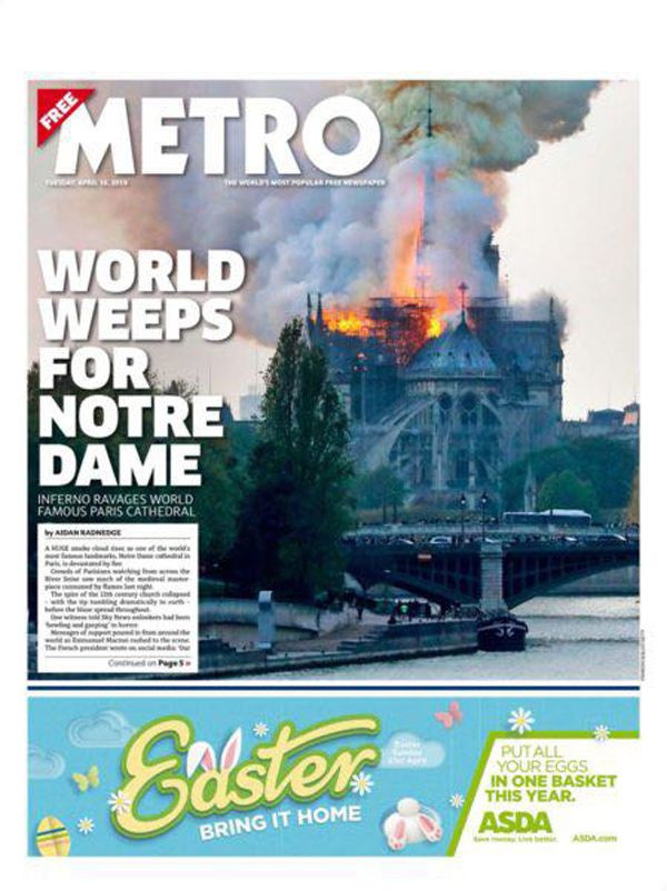 Dünya basınının manşetlerinden Notre Dame yangını - Sayfa 3