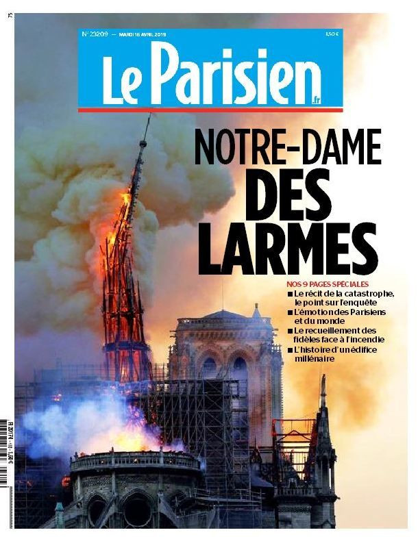 Dünya basınının manşetlerinden Notre Dame yangını - Sayfa 8