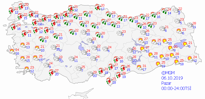 Meteoroloji'den fırtına ve sağanak uyarısı - Sayfa 10