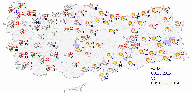 Meteoroloji'den fırtına ve sağanak uyarısı - Sayfa 12