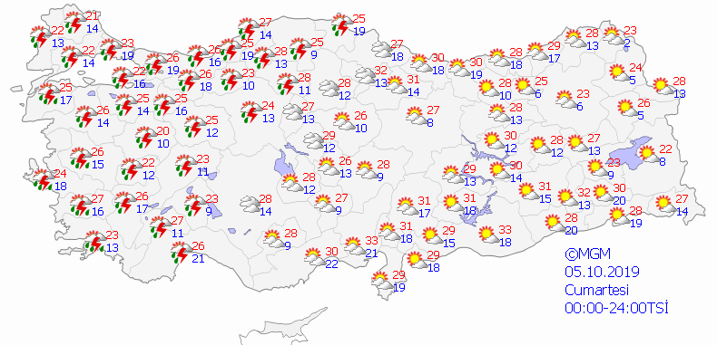 Meteoroloji'den fırtına ve sağanak uyarısı - Sayfa 9