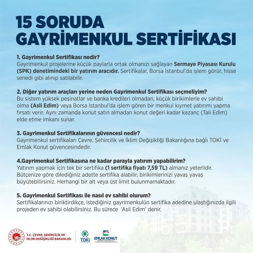 Peşinat yok faiz yok! 15 soruda ev almayı kolaylaştıran Gayrimenkul Sertifikası - Sayfa 1