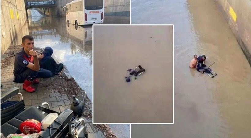 Hatay'da şiddetli sağanak: Engelli kadın tekerlekli sandalyesiyle suya kapıldı - Sayfa 6